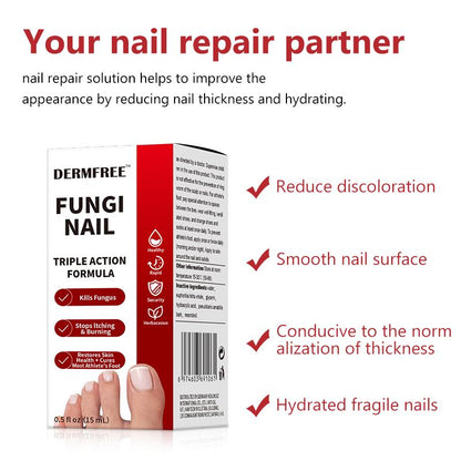 Toenail Fungus Treatment Extra Strength, Antifungal Solution for Toenail or Fingernail, Triple Action Formula for Remove Fungal, Repair and Renewal Damaged Nails, 0.5 Fl Oz